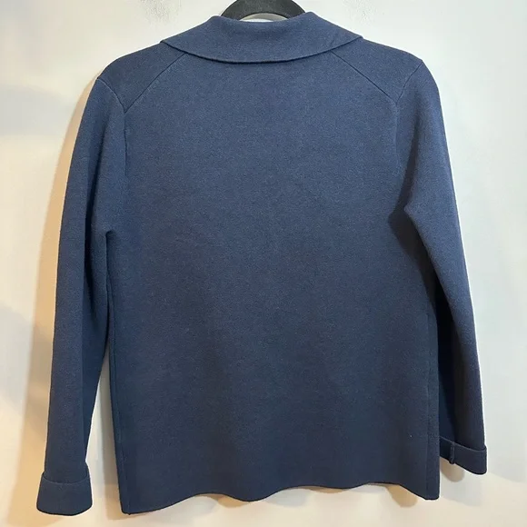 J. Crew Camille shrunken sweater-blazer Navy Size Small - Picture 3 of 7